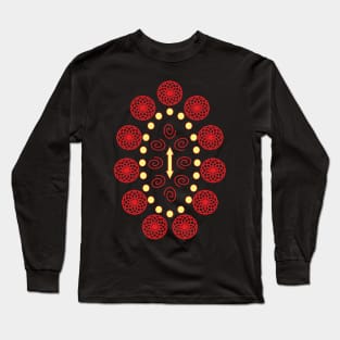 Pattern with a double-sided arrow in the middle Long Sleeve T-Shirt